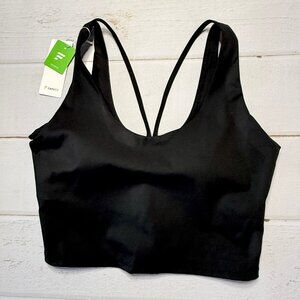NWT - LetsFit - Women’s Black Padded Bra Top - Size Large